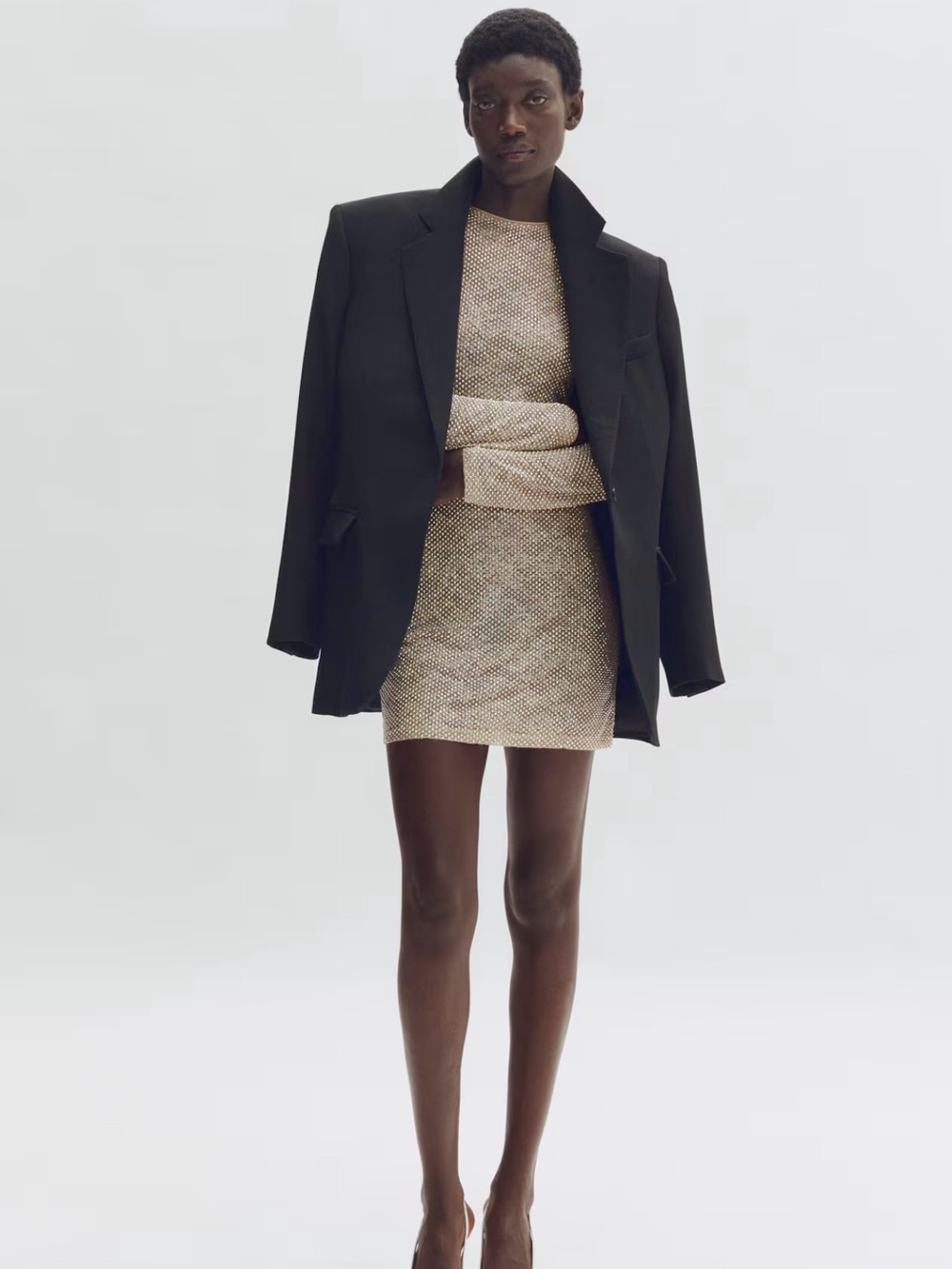 Stella McCartney x H&M embellished lace mini dress